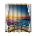 thumbnail image 1 of Offres de Liquidation Rideau de Douche Paysage Naturel Rideau de Douche Rideau de Séparation de Salle de Bain Rideau de Porte en Polyester Imperméable Ensemble de Rideaux de Douche, 1 of 6