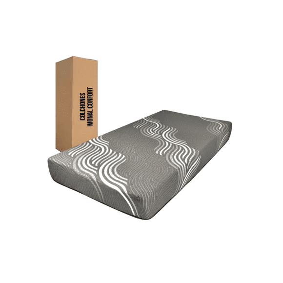 Colchón Individual en Caja de Memory Foam Semi Firme 21 cm de grueso Monal Confort