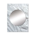 thumbnail image 2 of Designart "Minimalist Fossils in Earthy White Tones" Abstract Collages Mirror Wall Decor - Modern White Abstract Hallway Wall Mirror Art - 40" x 30" Inch, 2 of 5