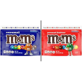 M&M'S Peanut Butter Chocolate Candy, 55 Oz Bulk Jar, Resealable