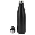 thumbnail image 4 of Botella térmica de acero negro mate ideal para actividades al aire libre, deportes, acampadas y viajes, 4 of 8