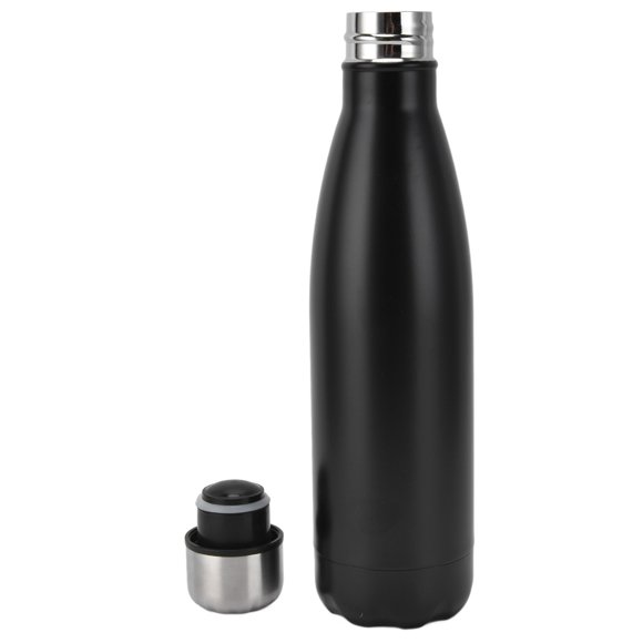 Cola Shape Thermal Flask, Portable Rustproof Water Bottles For Camping Hiking Travel For School Outdoor Sports Matte Black,Wood Grain,Pink Starry Sky,Bright White,Snow Mountain