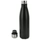thumbnail image 4 of Frasco térmico con forma de Cola, botellas de agua de acero inoxidable para la escuela, deportes al aire libre, Camping, senderismo, viajes, negro mate, 4 of 14