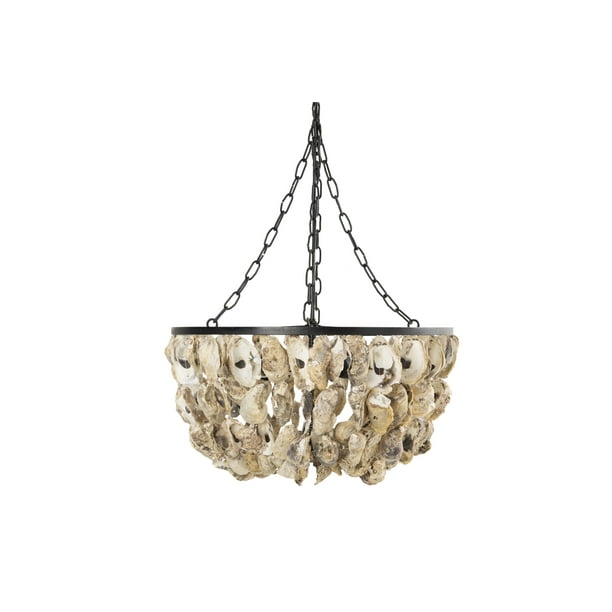 Creative Co Op Round Oyster S Chandelier With 2 Lights Com Creative Co Op Round Oyster S, Creative Co Op Oyster Chandeliers