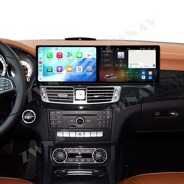 ZWNAV Dual 9.1 inch Screen Car Radio For Mercedes-Benz CLS(W218) 2016-2017 Android 15 Multimedia Player GPS Navigation Auto DSP Stereo Host