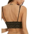 thumbnail image 2 of Hanky Panky Cross-Dyed Retro Bralette (7J7271),Medium,Black/Praline, 2 of 5