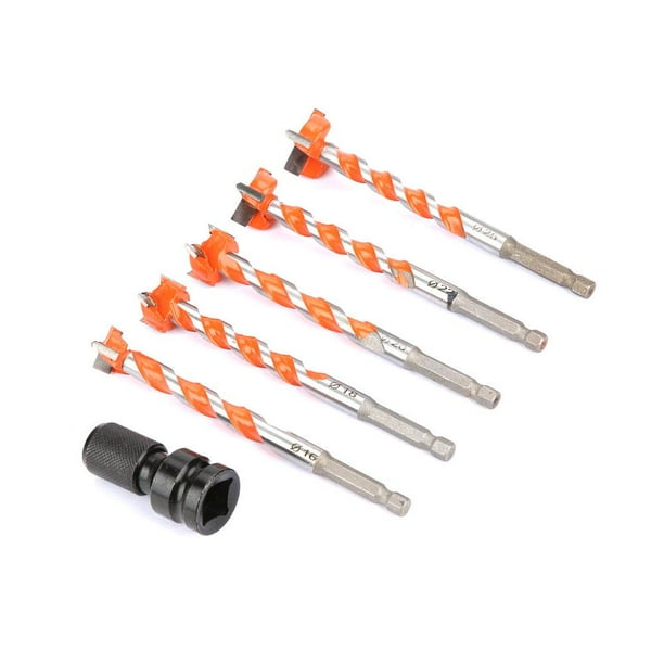 Tebru Forstner Bit Set, 6 Pcs Forstner Hole Boring Precision Hole