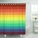 thumbnail image 1 of ABPHQTO Green Zig Colorful Mexican Zigzag Chevron Blue Zag Stripe Rainbow Line Geo Bold Impermeable Baño Cortinas de ducha Set 165x180 cm, 1 of 2