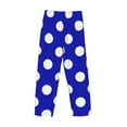 thumbnail image 3 of Lsque Blue And White Polka Dot Print Men's Pajama Pants, Lounge Pant - Comfortable Home Wear,Elastic Waistband, Stylish Design-Medium, 3 of 9