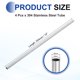 thumbnail image 2 of Uxcell 4Pcs Tubo de Acero Inoxidable 304, 9mm OD 8mm ID 254mm Longitud Tubo Recto Metálico Sin Costura 0.5mm Grosor Tubo Soldable para Proyectos de Industria y Bricolaje (0.31"ODx0.35"IDx10"L), 2 of 7