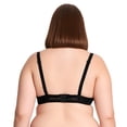 thumbnail image 5 of Curve Muse Women's Plus Size Perfect Shape Add 1 Cup Push Up Underwire Bras-2PK-BLACK, BLACK PRINT-32DD, 5 of 6