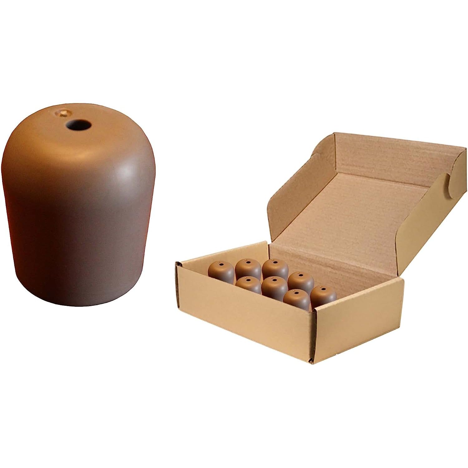 WBTAYB 3/4 Inch Replacement Chair Tips for Folding Chairs Brown 25