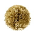 thumbnail image 2 of Golden Tissue Paper Pom Poms for Decoration 5 Pieces 8 Inches, 2 of 7