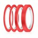 thumbnail image 1 of 4 rollos de cinta adhesiva colorida, cinta adhesiva de 3/6/12/15 mm, cinta fina de pintor, para automóvil, automoción, bricolaje y decoración artística, escuela, oficina (rojo), 1 of 5
