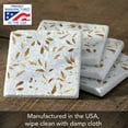 thumbnail image 7 of CounterArt Gilded Vine 4 Pack Natural Marble Cork Backed Coasters, 7 of 7