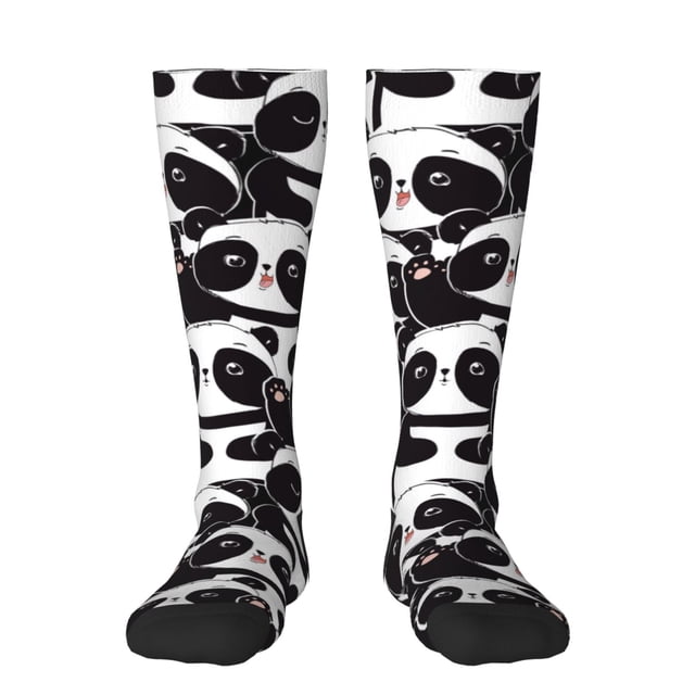 Balery Panda Calcetines novedosos Calcetines deportivos Calcetines hasta la rodilla Calcetines de algodón Calcetines originales y geniales