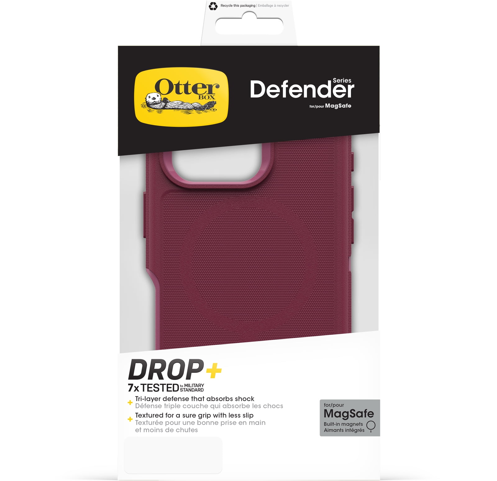 OtterBox Defender Series Pro Case for MagSafe for iPhone® 16 Pro - Pink