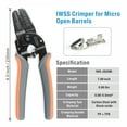 thumbnail image 5 of iCrimp 28-20AWG(0.08-0.5mm²) Micro Open Barrel Crimping Plier IWS-2820M, 5 of 6