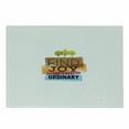 thumbnail image 1 of Joy Cutting Board, Inspirational Words Finding Joy in Ordinary Trees with Bird Environment Design Print, Decorative Tempered Glass Cutting and Serving Board, Small Size, Multicolor, by Ambesonne, 1 of 1