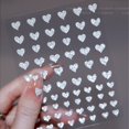 thumbnail image 1 of 5pcs,Reflective Glitter 3D Nail Stickers Decals,Laser Silver Heart Star Love Butterfly Sticker For Nails Sparkly Nail Art Decoration Wedding Party Nail Stickers Decor, 1 of 5