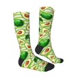 thumbnail image 3 of Balery Avocado Green Striped Fun Novelty Socks Men'S Women'S Crew Socks Funny Crazy Novelty Socks Quirky And Cool Socks, 3 of 9