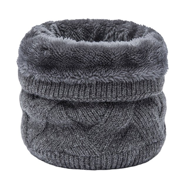 Ensemble de Col Chaud en Laine Automne et Hiver Tête Unique Épaissi Col Tricoté Froid
