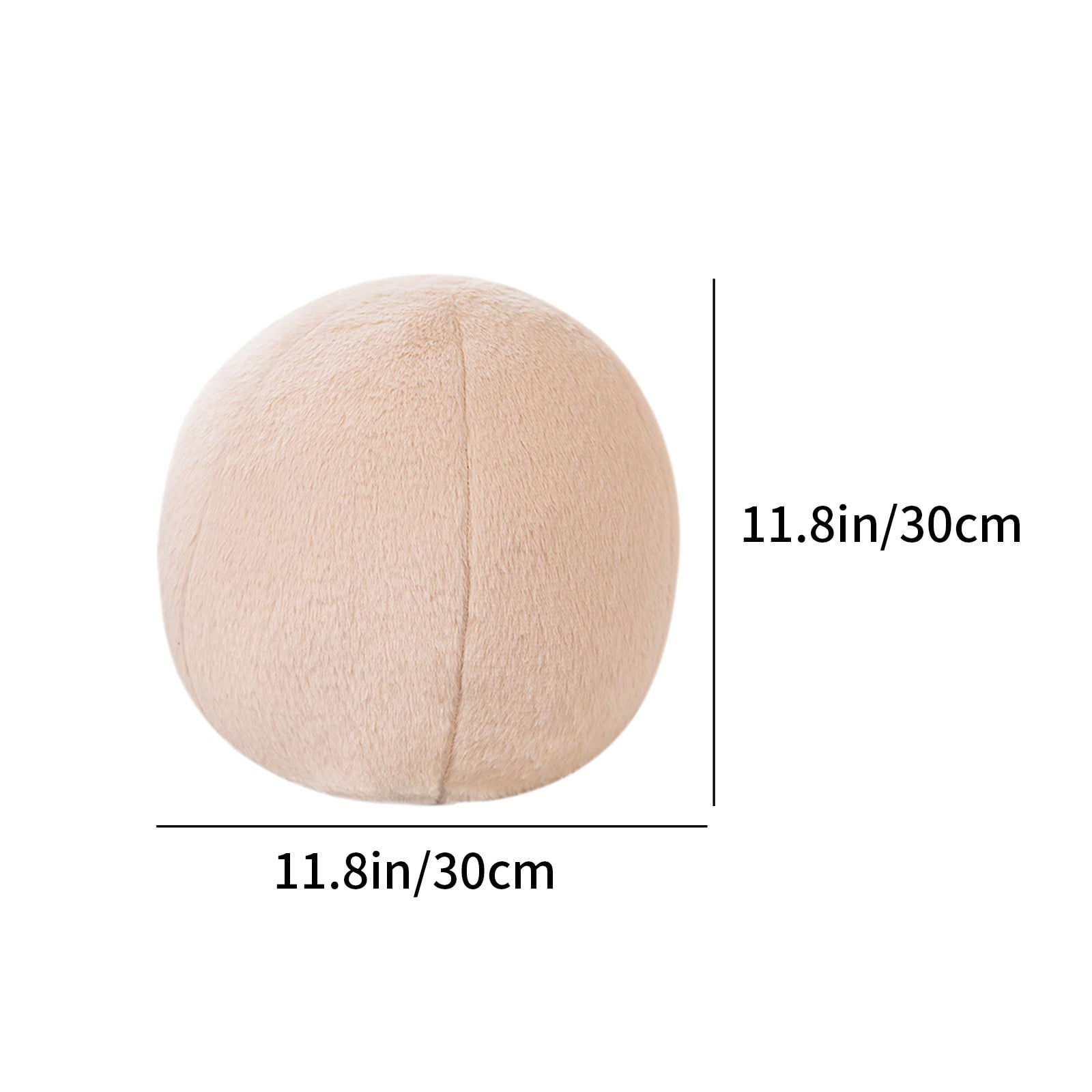 Ball Pillow, Soft Round Throw Pillows, Sphere Shaped Pillow Round Decorative Pillow, 11.8 Inch Round Plush Pillow Cushion for Couch, Sofa, Bedroom