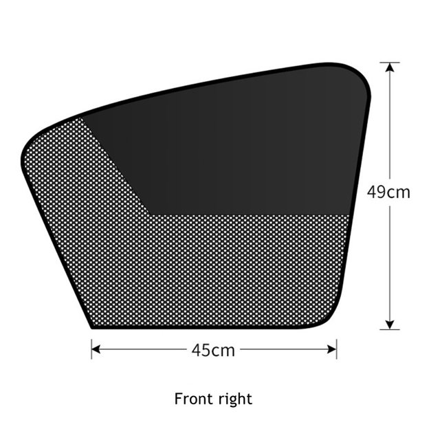 Pare-soleil Latéral pour Fenêtre de Voiture, Protection en Maille, Protection Uv, avant Droit
