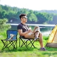 thumbnail image 2 of 600D Oxford Camping Chair Portable Foldable Chair Supports 220 lbs for Picnic, Fishing, Backpacking The Dog Is Running, 2 of 8