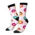 thumbnail image 1 of Balery Colorful Donuts Calcetas Largas con Estampado para Hombre y Mujer – Suaves y Transpirables, Talla Única (US 5-11), 1 of 6
