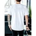 thumbnail image 2 of Camiseta de manga corta con cuello redondo y estampado del alfabeto de Los Ángeles. Camiseta informal de verano para hombre. Prenda elegante para exteriores con diseño de colores en contraste. Para ad, 2 of 6