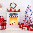 thumbnail image 4 of Navidad Reutilizable De 10Cm, Flores Artificiales Huecas Dobles, Decoración De Navidad, Adorno Para Árbol De Navidad Inevent HA043610-02, 4 of 5