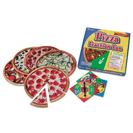 UPC: 0765023050608 | Learning Resources Pizza Fraction Fun Game 13 Fraction Pizzas 16 Piece Game Ages 6+