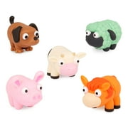 Battat Lil Barn Buddies 5 Sensory Farm Animal Tubes, Toddler and Preschool Toys