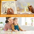 thumbnail image 4 of Deago Acrylic Dry Erase Board with Light, 7.9 X 7.9" Led Note Board with Colors, Light Up Dry Erase Board with Adjustable Stand, Led White Board with 7 Pen for Office School Home, 4 of 8