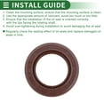 thumbnail image 7 of Unique Bargains Universal Oil Seal TG4 Lip Seal Ring Rotary Shaft Seal 25x40x5mm High Pressure FKM Rubber Brown 5 Pcs, 7 of 7