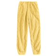 thumbnail image 2 of Luxalzxs Women Winter Flannel Pajama Pants Plus Velvet Thickened Warm Pants Solid Color Casual Elastic Waist Home Pants, 2 of 5