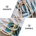 thumbnail image 5 of Wooden Bead Garland Rustic Rustic Beads with Tassels Christmas Tree Ornament Wedding Wall Decorations, 5 of 5