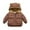 Coffee, variant on Mercatoo Toddler Baby Girls Coats Winter Warm Solid Ears Hooded Padded Jacket Outwear Toddler Girl Casual Jacket