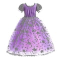 thumbnail image 2 of brillar Vestido de princesa Rapunzel para niñas, vestidos morados elegantes, disfraz de carnaval elegante, vestidos de noche para graduación, vestidos de juego de rol de Halloween, 2 of 3
