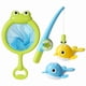 thumbnail image 1 of Baby bath water toy - Magnet Fishing Game Bath Baby Toy for 1-3 4-8 Year Old Toddler Boys Girls,Gifts for Kid,2 Swimming Wind-up Whale&1 Fishing Pole&1 Net, 1 of 5