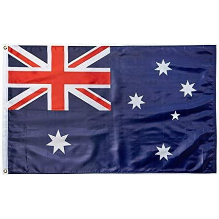 Outdoor Furniture Suppliers Australia 3x5 Foot Australia Flag Double Stitched Australian Flag with Brass Grommets | 3 by 5 Foot Premium Indoor Outdoor Polyester Banner ()