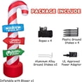 thumbnail image 3 of Christmas Inflatables Outdoor Decorations 6 ft Xmas Inflatable Candy Canes Stacking Signs for Yard, Build-in LED Light Xmas Blow Up for Holiday, Party, Garden, Lawn, 3 of 7