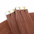 thumbnail image 2 of MY-LADY Tape in 100% Real Remy Russian Human Hair Extensions Seamless Full Head Skin Weft Highligh Hairpiece Straight 20pcs 12"-24", 2 of 10