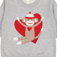 thumbnail image 3 of Inktastic Hug Sock Monkey Toddler Sweatshirt, 3 of 4
