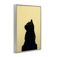thumbnail image 4 of Stupell Industries Black Cat on Yellow Animals & Insects Painting Gray Framed Art Print Wall Art, 12 x 18, 4 of 10