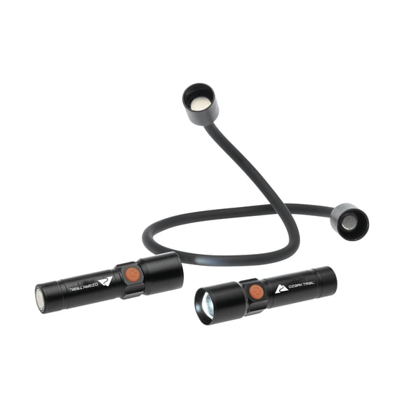 Ozark Trail 500 Lumen Rechargeable Neck Light – Hands-Free, Adjustable & Durable for Outdoor & Work Use