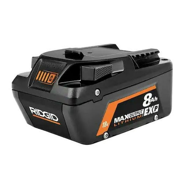 Batería RIDGID 18 V 8.0 Ah con salida máxima EXP de iones de litio