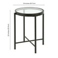 thumbnail image 6 of Evelyn&Zoe Duxbury 18" Wide Round Side Table, Blackened Bronze, 6 of 7