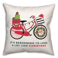thumbnail image 2 of Creative Products Christmas Bike 16 x 16 Spun Poly Pillow, 2 of 2